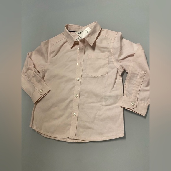 H&M Kids Pink Button-Up Shirt NWT size 2-3y - Picture 2 of 5